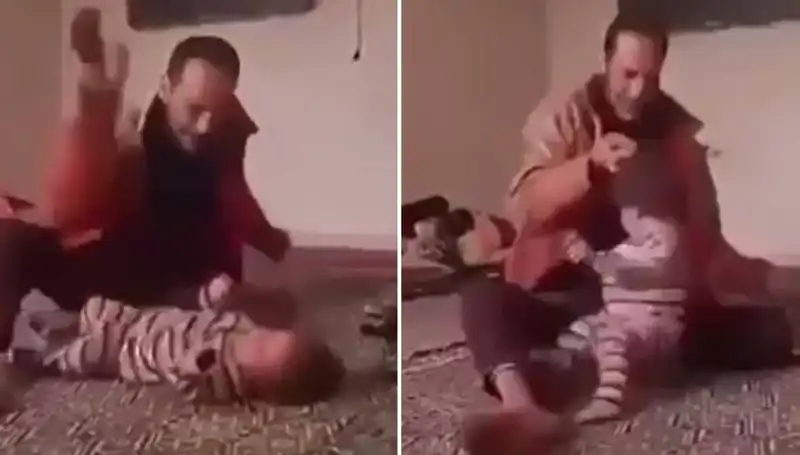 Çocuğuna Acımasızca Şiddet Uygulayan Baba Tutuklandı, Gözyaşları İçinde Adliyeye Sevk Edildi