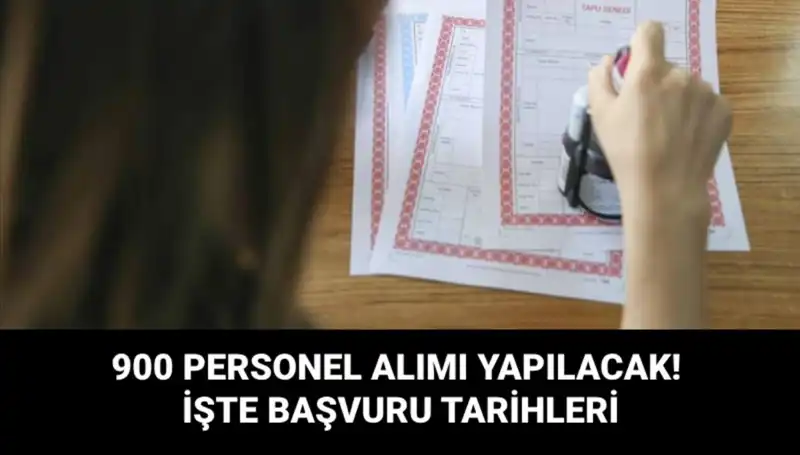 Tapu ve Kadastro Genel Müdürlüğü 900 Sözleşmeli Personel Alımına Gidiyor!